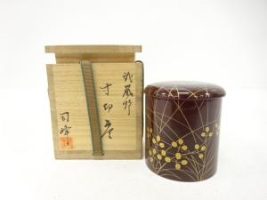 新井司峰造　武蔵野　寸切棗